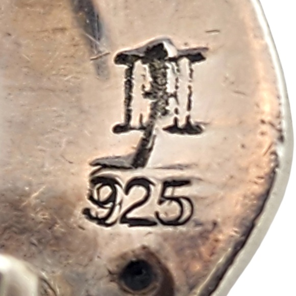 John Hardy Sterling Silver Buddha Belly Dot Earrings Omega Backs #18410 - Picture 7 of 8